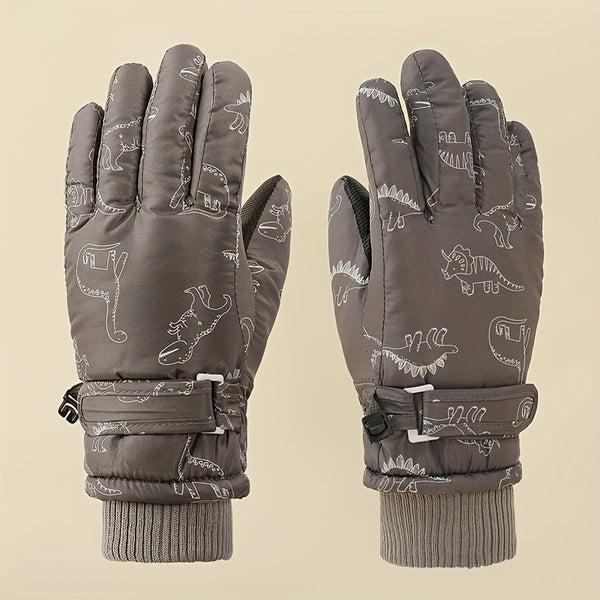Gants enfant coloris gris foncé