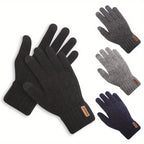 Gants tricot, vue portée
