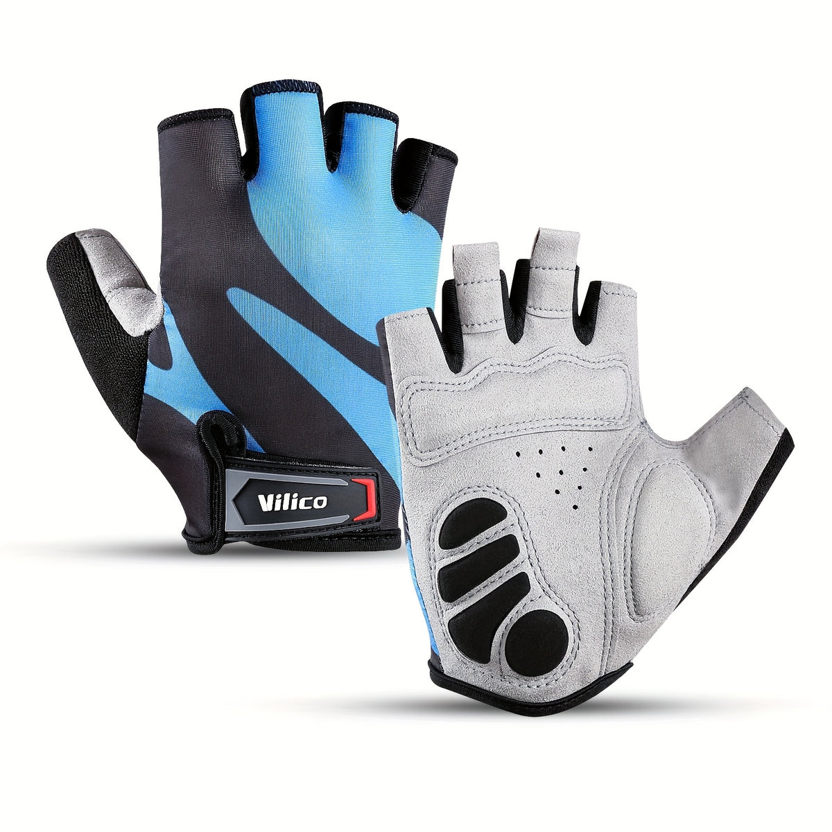 Gants de vélo bleu