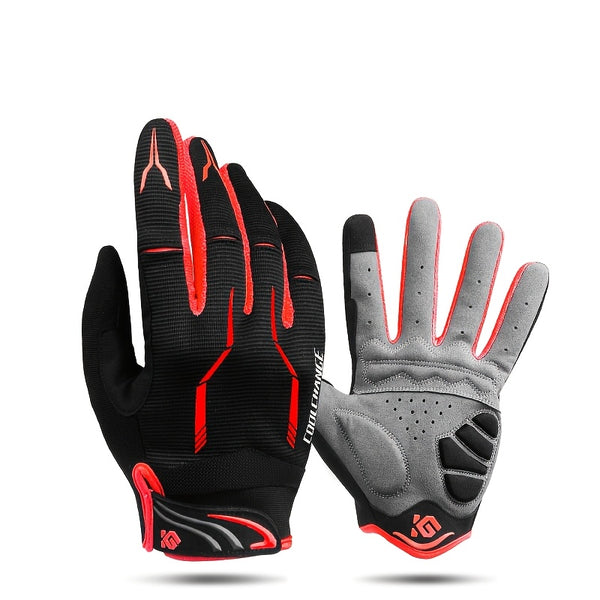 Gants de vélo rouge
