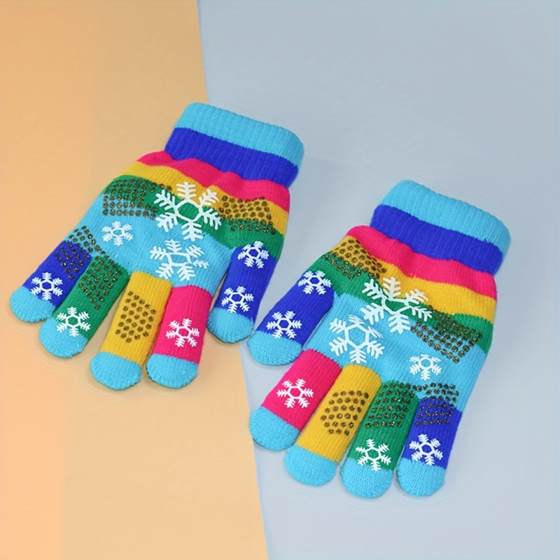 Gants enfant coloris bleu, taille 1-4 ans