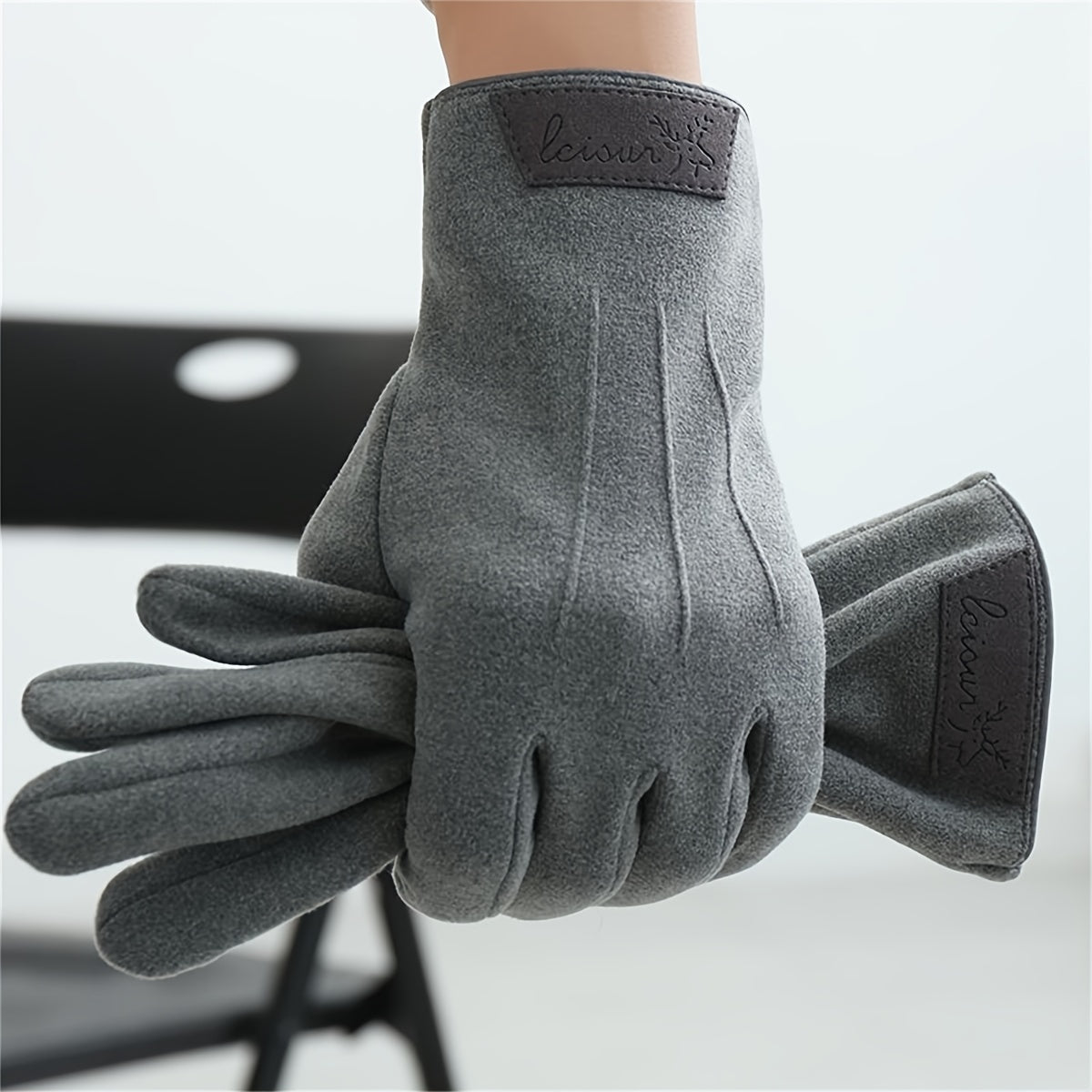 Gants homme, vue portée