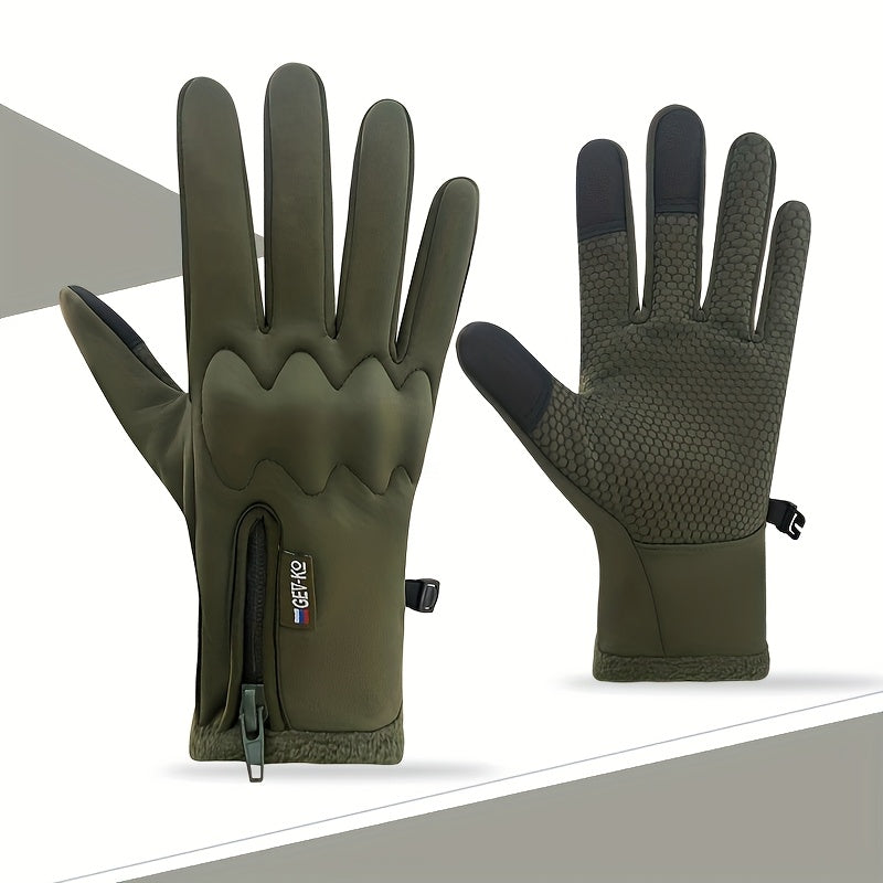 Gants de sport vert armée