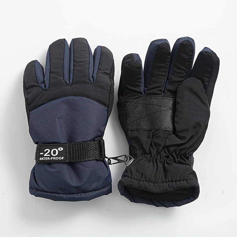 Gants de ski enfant coloris bleu foncé