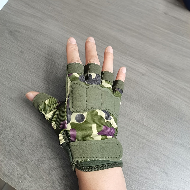 Gants enfant demi-doigts, vue détail