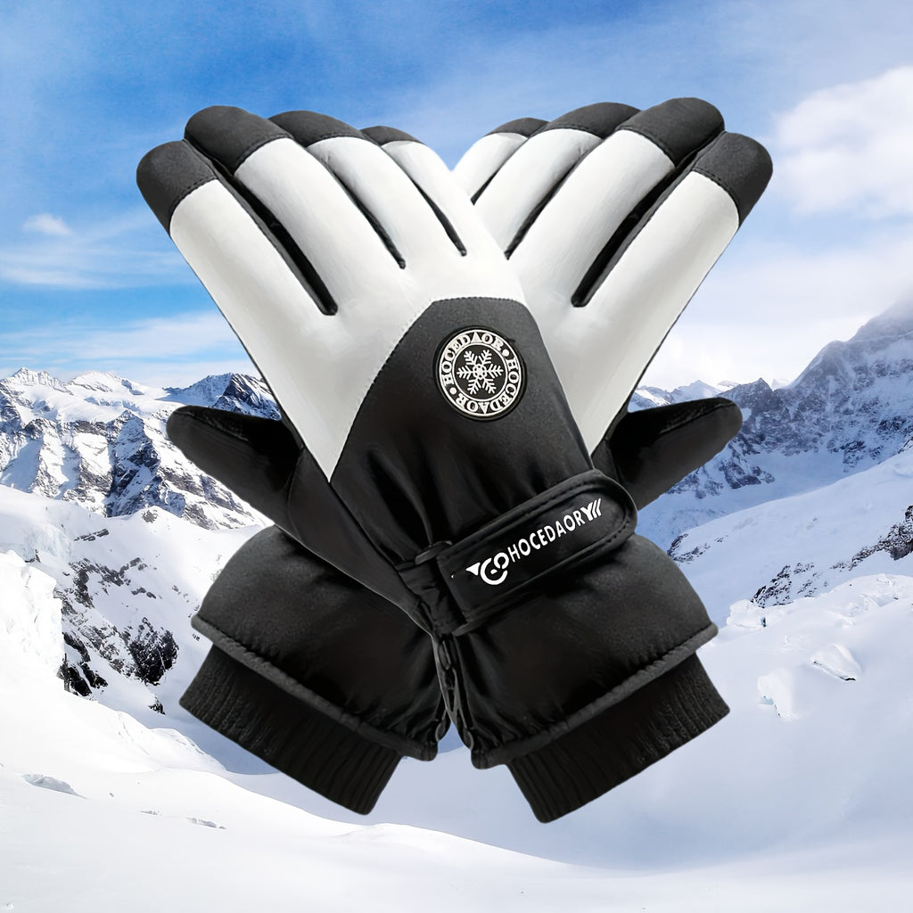 Gants de ski, vue portée