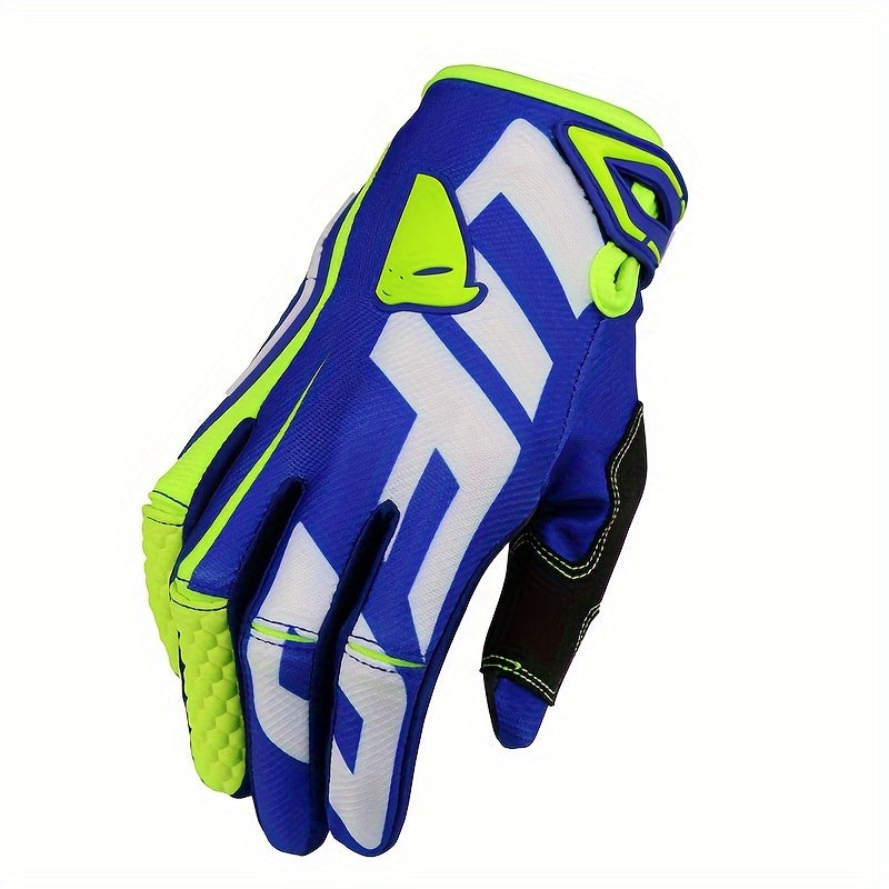 Gants de sport bleu et blanc
