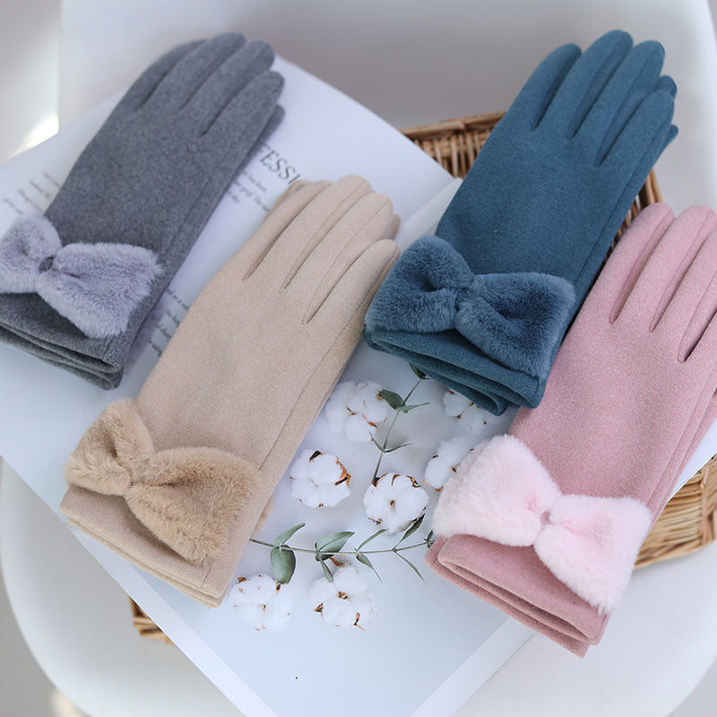 Gants polaire femme