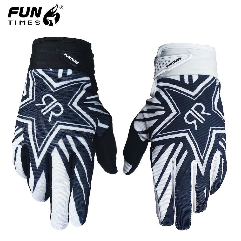 Gants de vélo noir et blanc