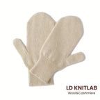 Moufle femme laine et cachemire beige