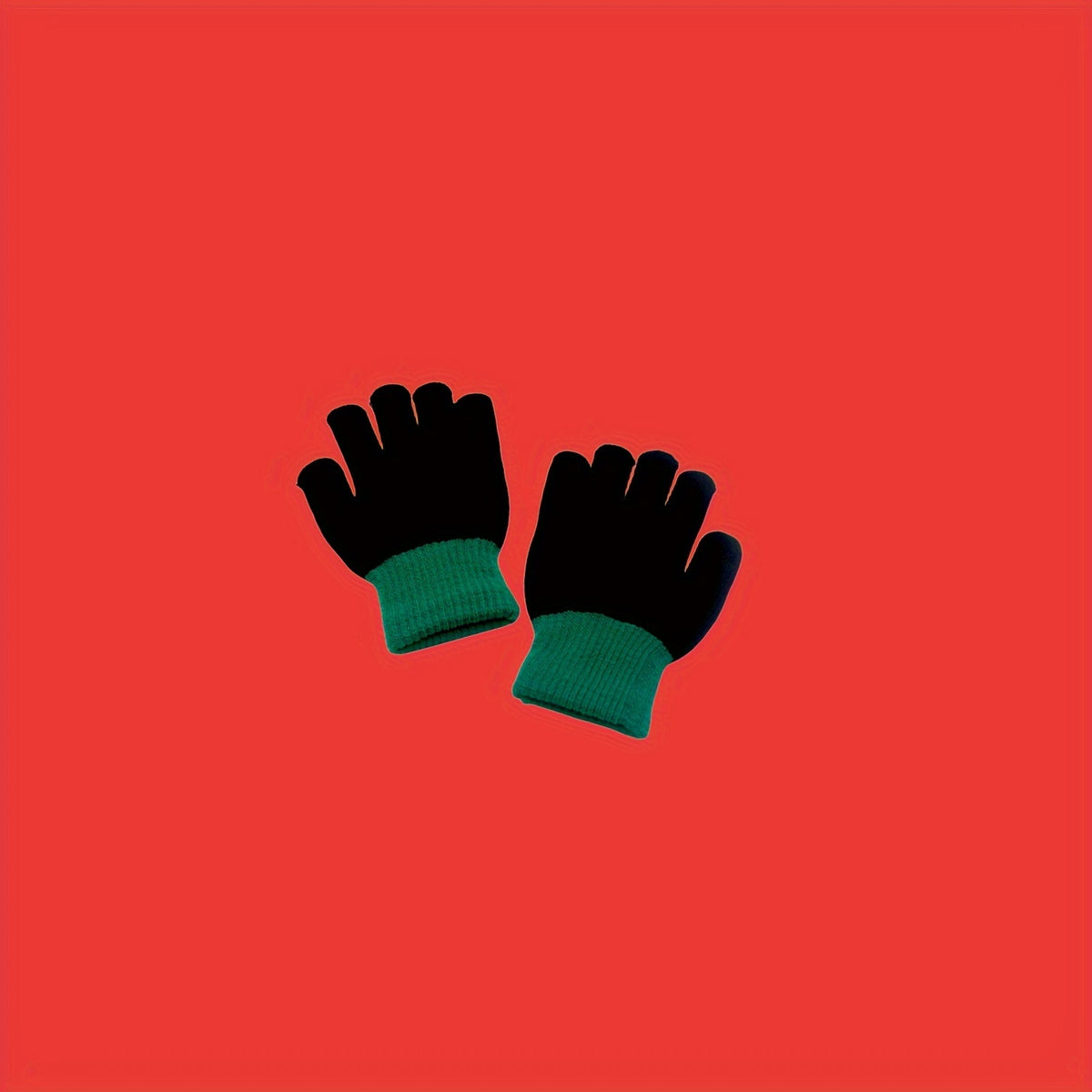 Gants enfant tricotés, vue détail