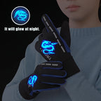 Gants enfant phosphorescents, détail de la paume antidérapante