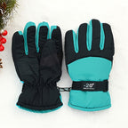 Gants de ski enfant coloris vert émeraude
