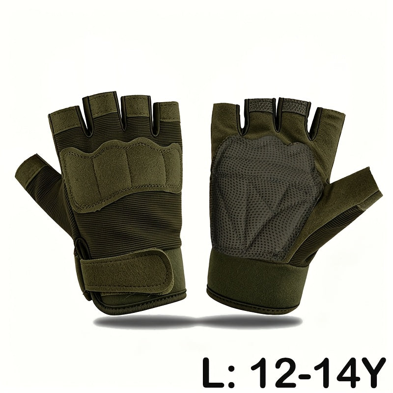Gants enfant demi-doigts, vue détail