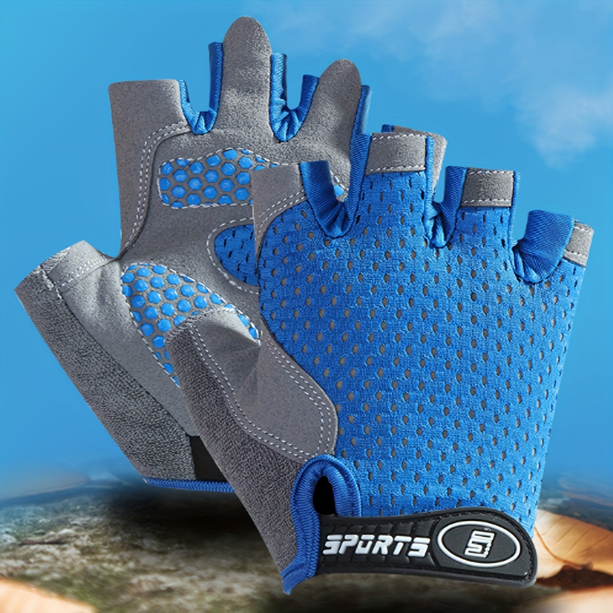Gants enfant demi-doigts, antidérapants