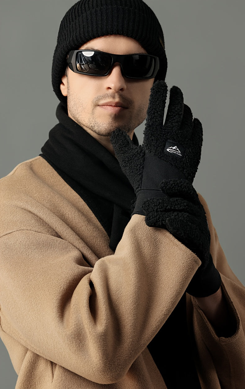 Gants bicolores, détail de la paume antidérapante