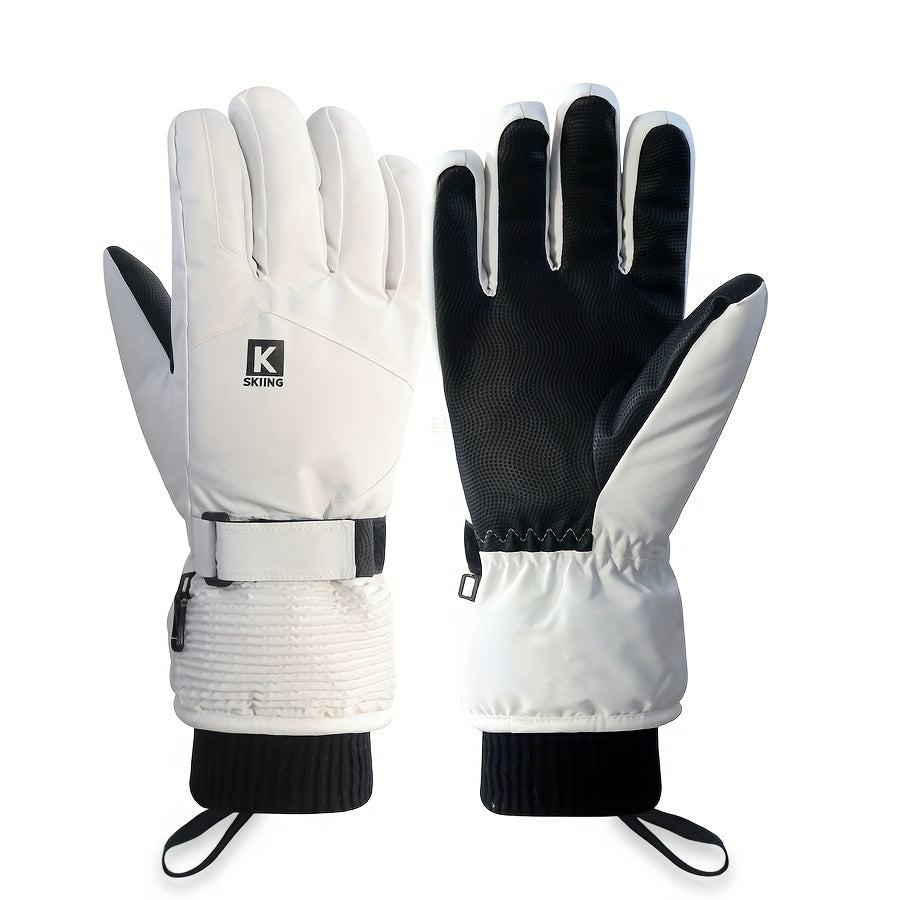 Gants de ski femme blanc