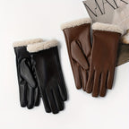 Gants en cuir PU, vue de dos de la main