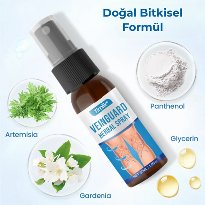 Timilk® VeinGuard Bitkisel Sprey – ✅ Klinik olarak kanıtlanmış etkisiyle sadece 7 günde varis görünümünü azaltır!