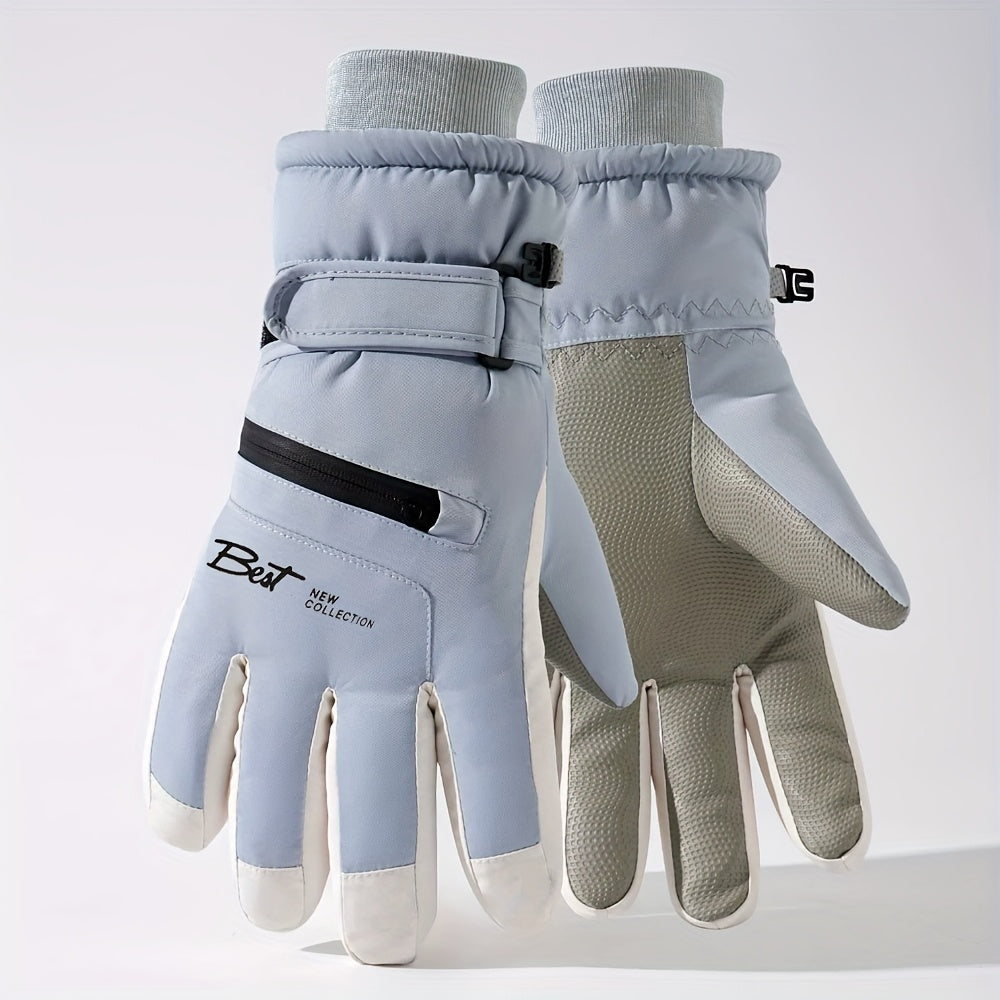 Gants de ski bleu ciel