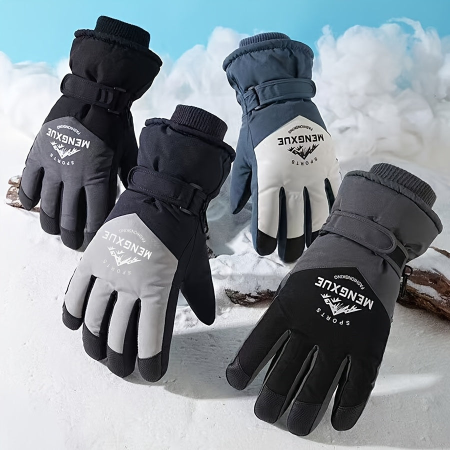 Gants de ski dans plusieurs coloris, noir, gris et blanc