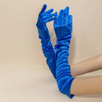 Gants longs femme satin, vue générale des coloris