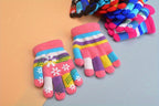 Gants enfant motif flocon de neige, vue détail