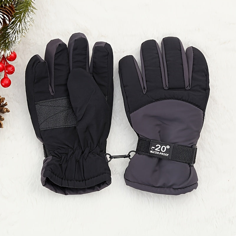 Gants de ski enfant coloris gris