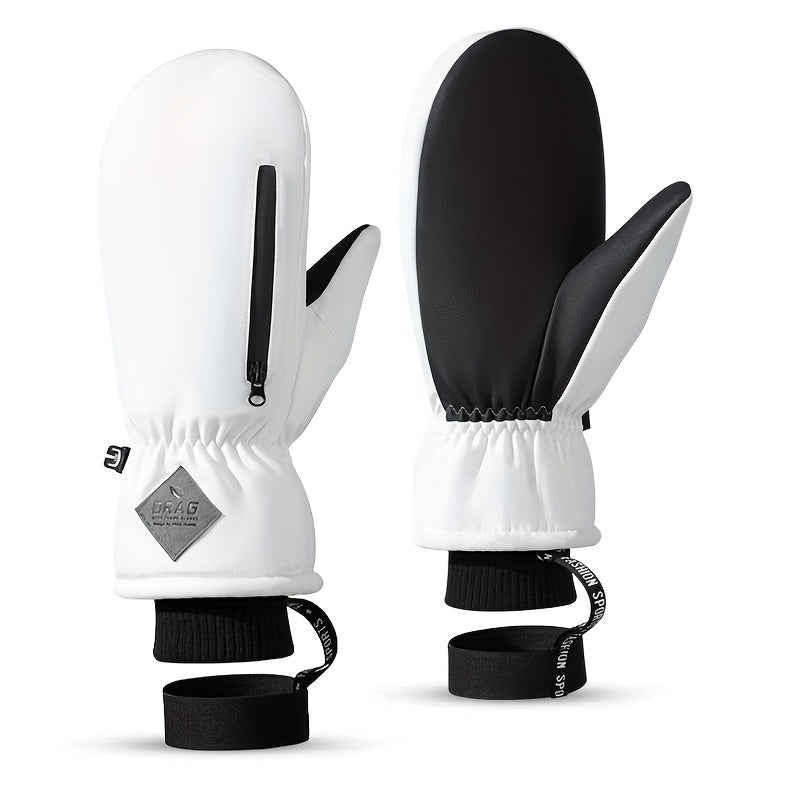 Gants de ski blanc