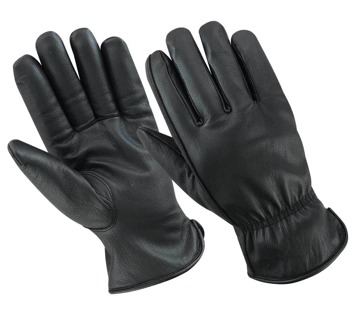 Gants homme en cuir de mouton noir