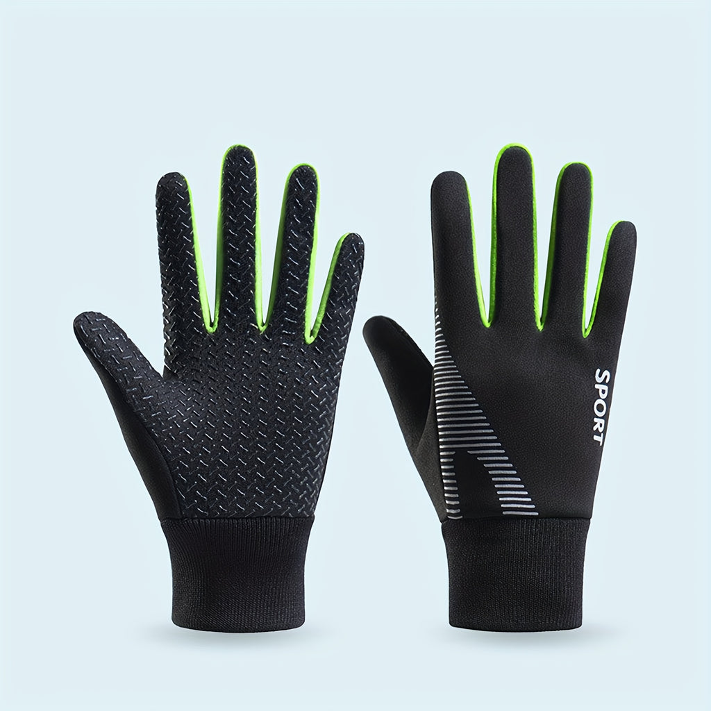 Gants enfant coloris vert, sport extérieur