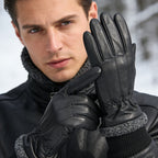 Gant homme en cuir de mouton, vue de la paume