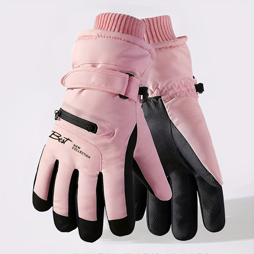 Gants de ski femme rose