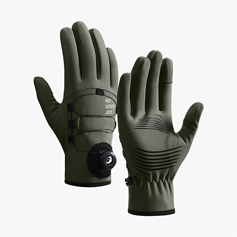 Gants de vélo vert armée