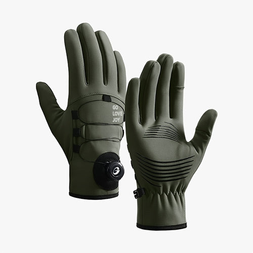 Gants de vélo vert armée