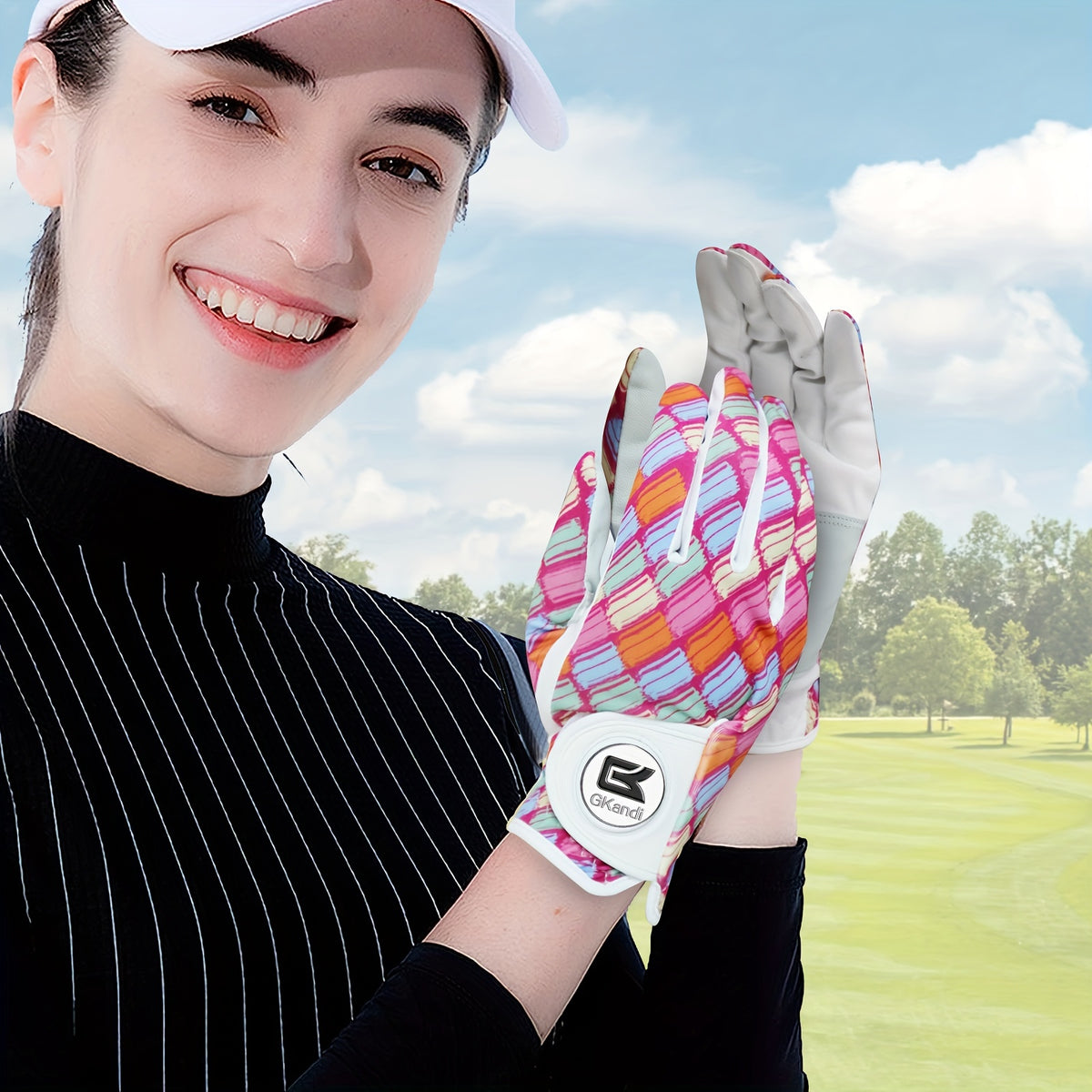 Gant de golf, vue portée