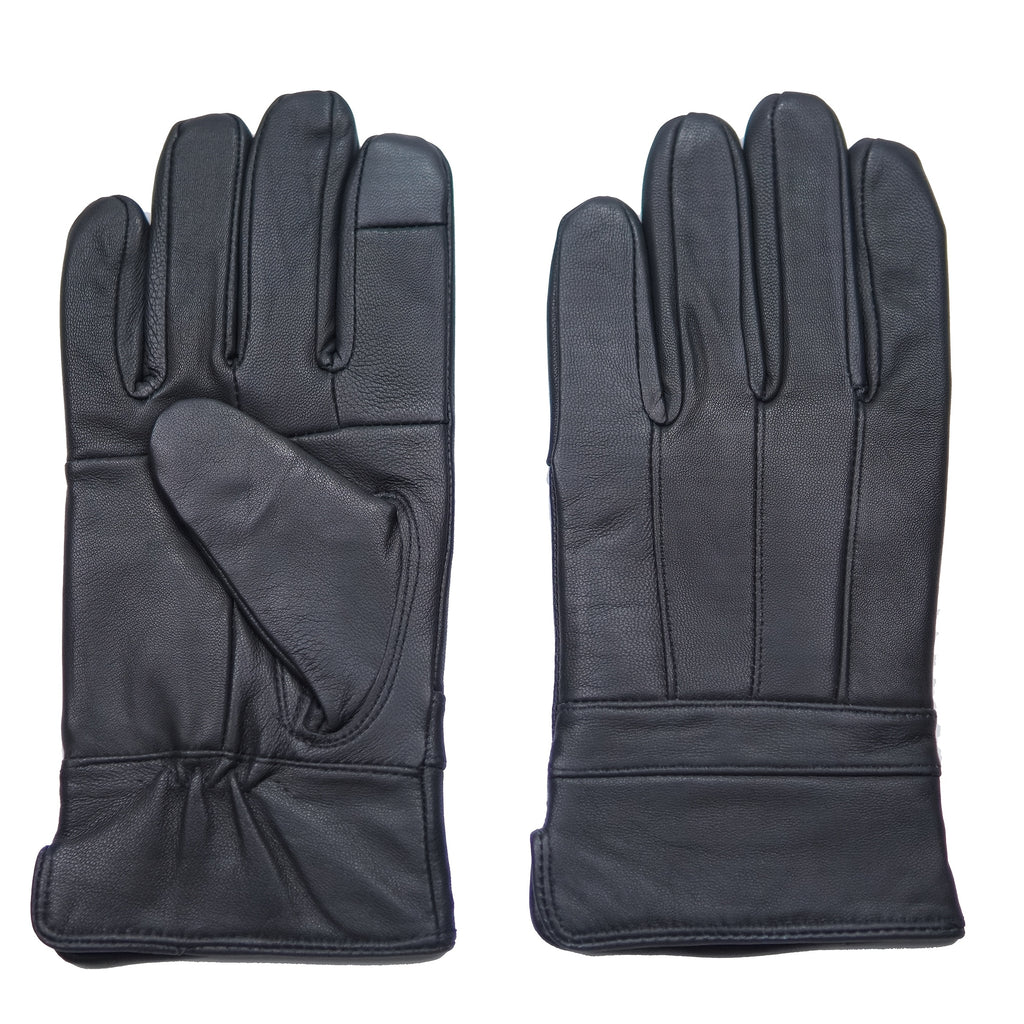 Gants homme cuir, vue détail