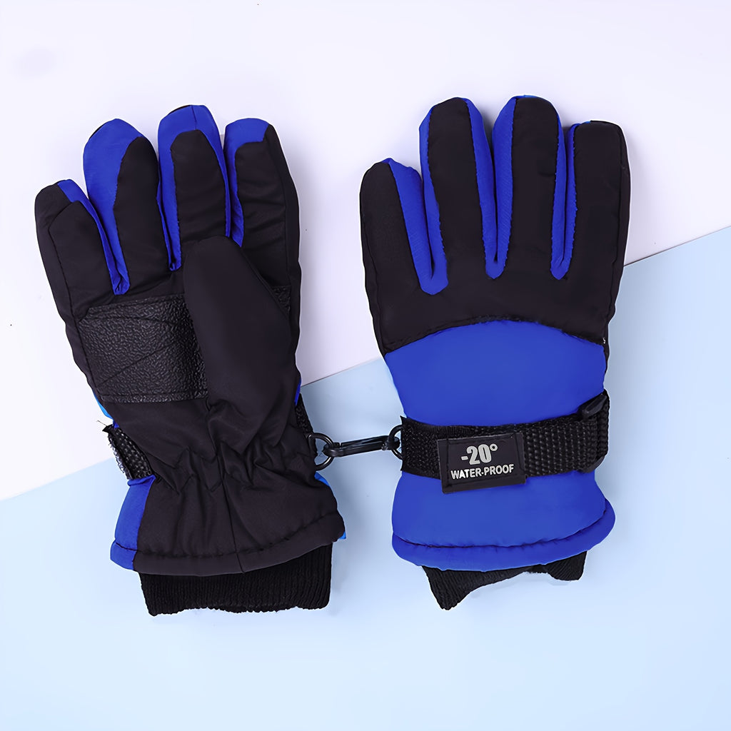 Gants de ski enfant coloris bleu