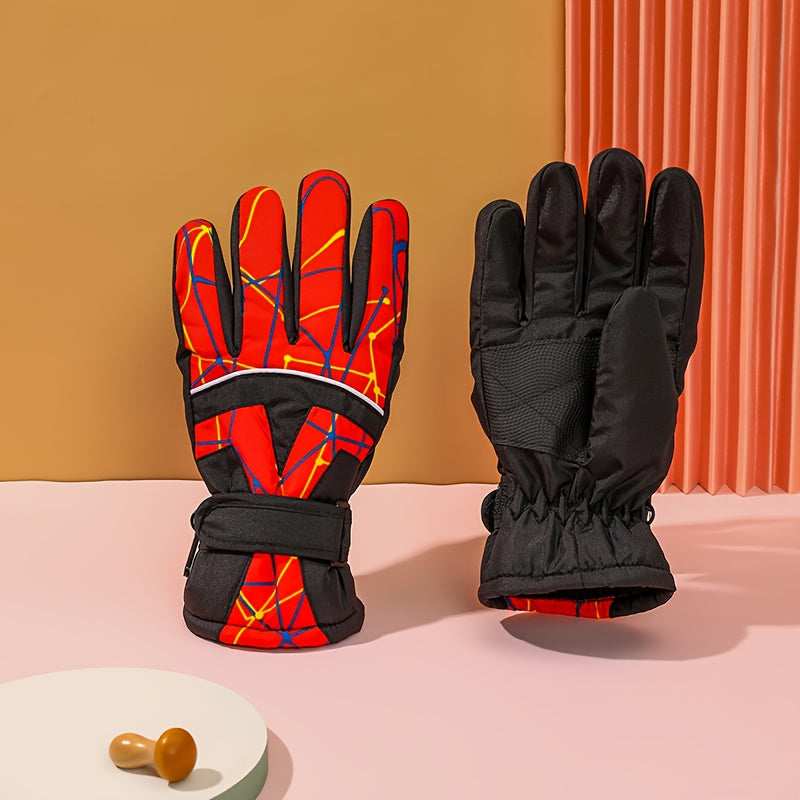 Gants enfant coloris rouge