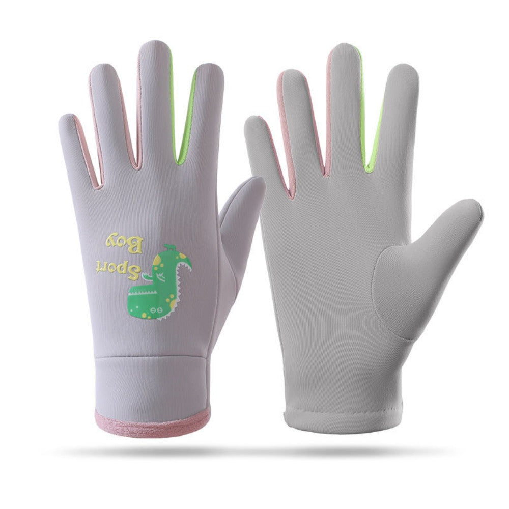 Gants enfant coloris racine de lotus