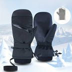 Gants de ski, vue portée