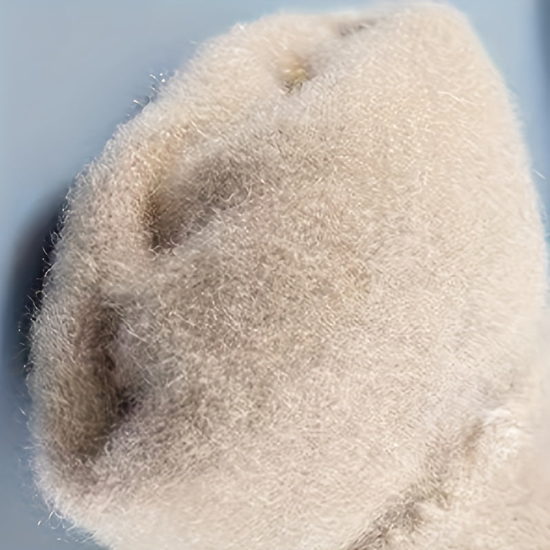 Gants enfant motif lapin et cœur, vue détail