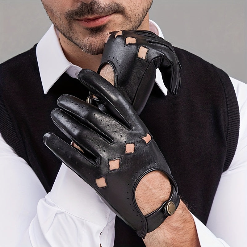 Gants homme cuir noir