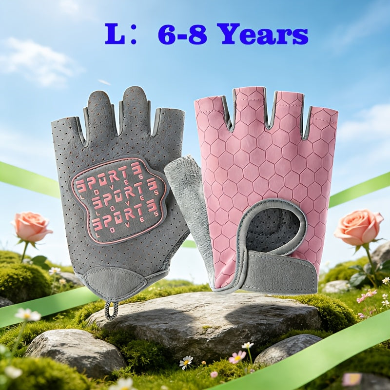 Gants enfant demi-doigts, vue détail