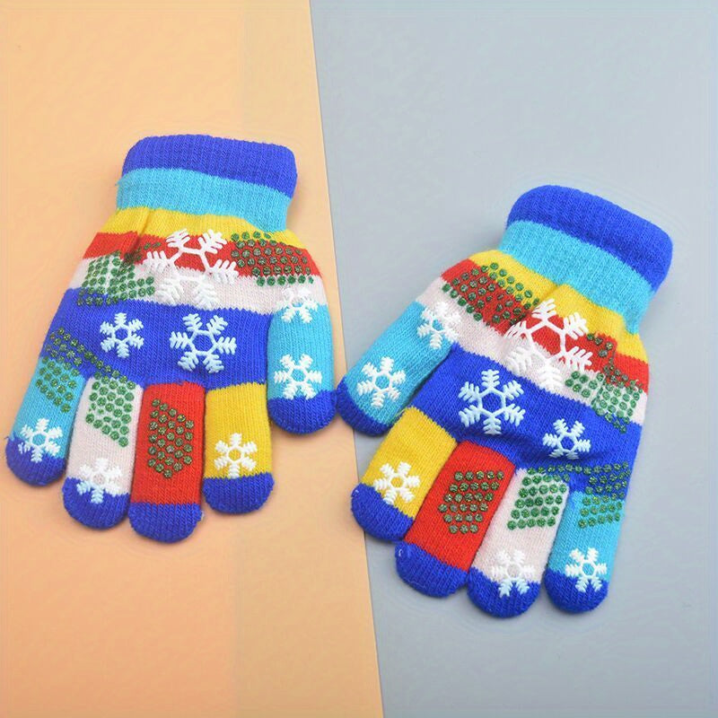 Gants enfant coloris bleu roi, taille 10-18 ans