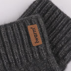 Gants tricot, vue détail
