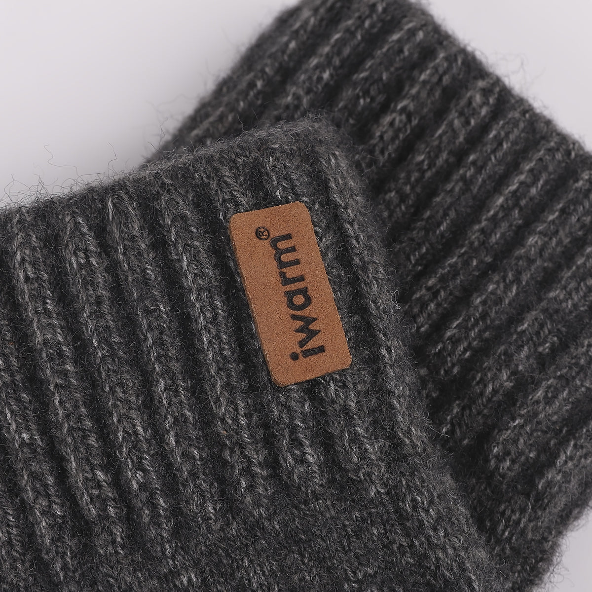 Gants tricot, vue détail