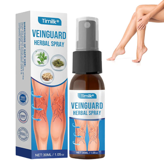 Timilk® VeinGuard Bitkisel Sprey – ✅ Klinik olarak kanıtlanmış etkisiyle sadece 7 günde varis görünümünü azaltır!