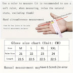 Gants homme cuir daim, tableau des tailles