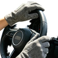 Gants homme en cuir de mouton gris